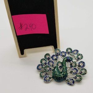 Peacock Brooch